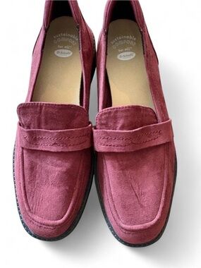 Women’s Dr. Scholls Sz 9.5 Burgundy Suede Loafer